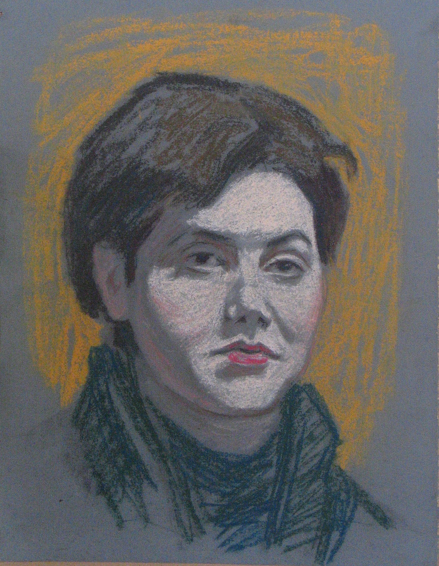 Jeune femme pastel